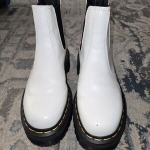 White Chelsea Boots